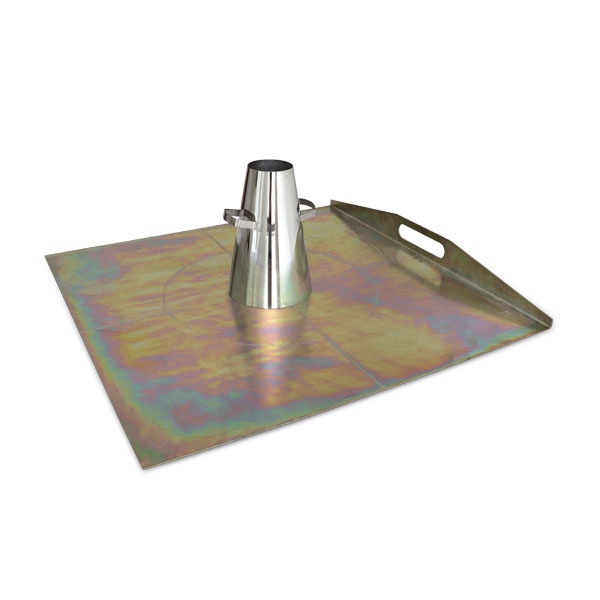 Slump-flow test apparatus