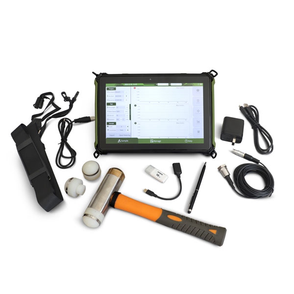 Low strain pile testing device